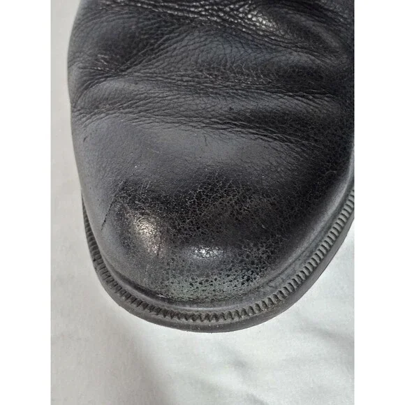 FootJoy Dryjoys Golf Shoes 53633 Black Pebbled Leather Men's Size 10.5 Wide EUC - Picture 9 of 13